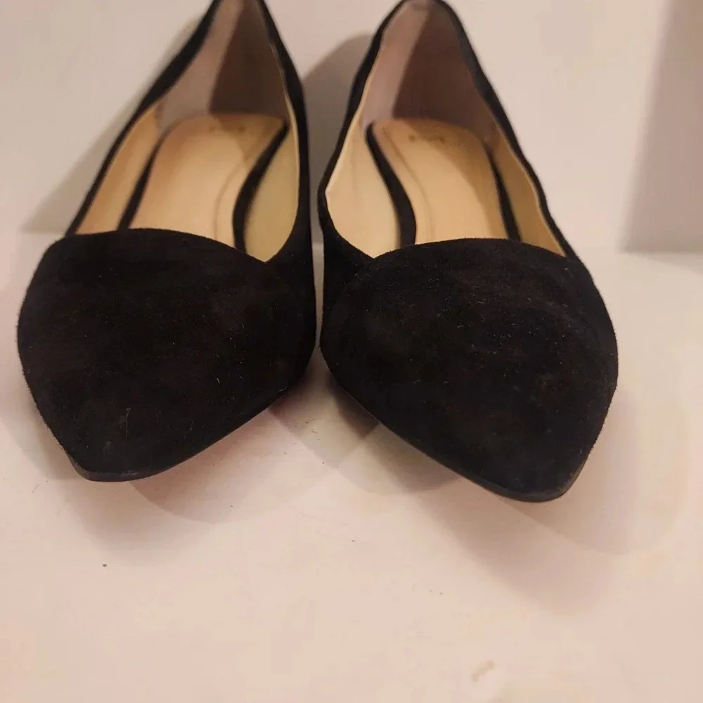 Marc Fisher LTD Black Suede Mlyovani Pointed Toe Block Heels in Size 8 M - Picture 13 of 13